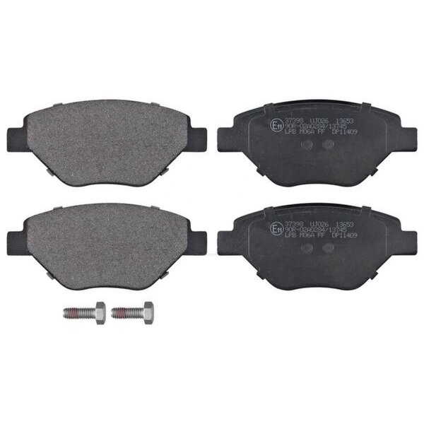 Brake pad set without wear sensor 18 mm A.B.S. for e.g. RENAULT MEGANE