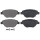 Brake pad set without wear sensor 18 mm A.B.S. for e.g. RENAULT MEGANE