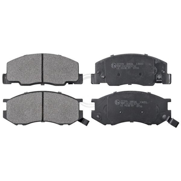 Brake pad set with wear warning 15.5 mm A.B.S. for TOYOTA PREVIA