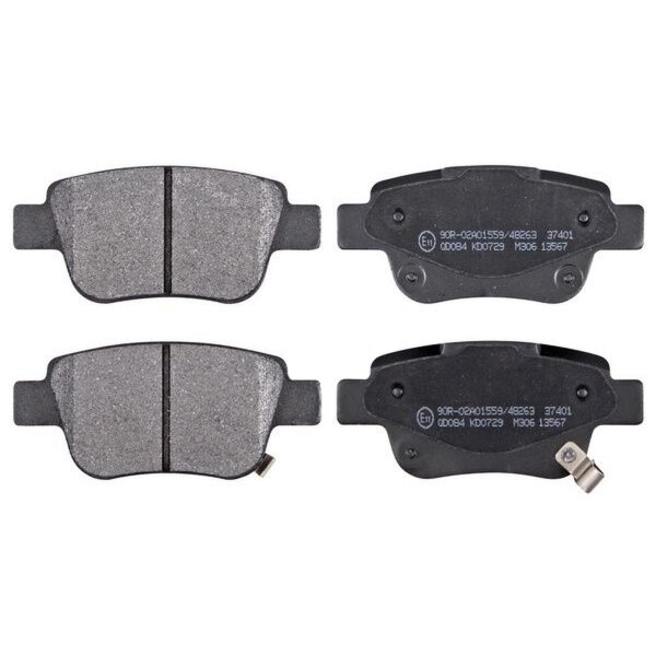 Brake pad set with wear warning 16.2 mm A.B.S. for TOYOTA AVENSIS and others