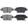 Brake pad set with wear warning 16.2 mm A.B.S. for TOYOTA AVENSIS and others