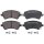 Brake pad set with wear warning 17.5 mm A.B.S. for TOYOTA COROLLA and others