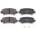 Brake pad set with wear warning 15.5 mm A.B.S. for TOYOTA COROLLA and others