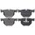 Brake pad set for wear warning indicator 17 mm A.B.S. for BMW 3 Series