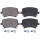 Brake pad set for wear warning indicator 17 mm A.B.S. for AUDI A6 and others