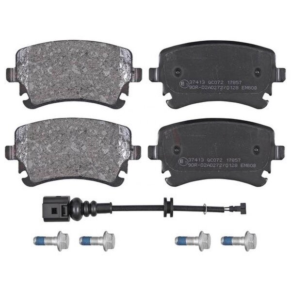 Brake pad set with wear sensor 17.5 mm A.B.S. for e.g. VW TRANSPORTER