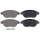 Brake pad set without wear sensor 19 mm A.B.S. for PEUGEOT 207 207+ and others