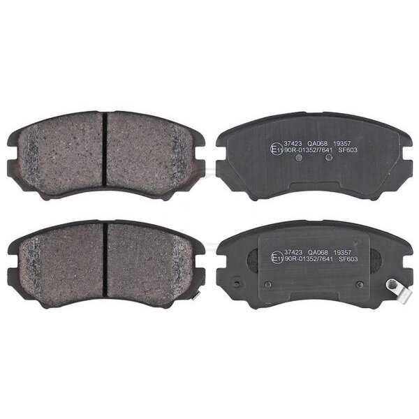Brake pad set with wear warning 17.3 mm A.B.S. for HYUNDAI TUCSON and others
