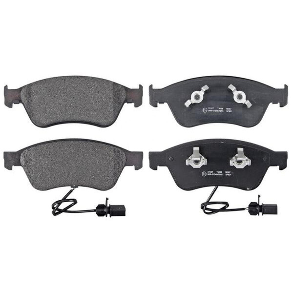 Brake pad set with integrated wear sensor 20.3 mm A.B.S. for AUDI A6 and others