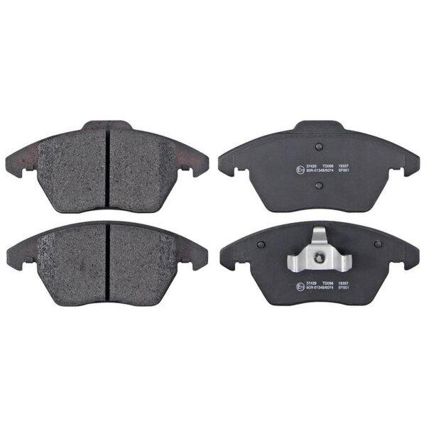 Brake pad set without wear sensor 19 mm A.B.S. for e.g. PEUGEOT 208