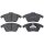 Brake pad set without wear sensor 19 mm A.B.S. for e.g. PEUGEOT 208