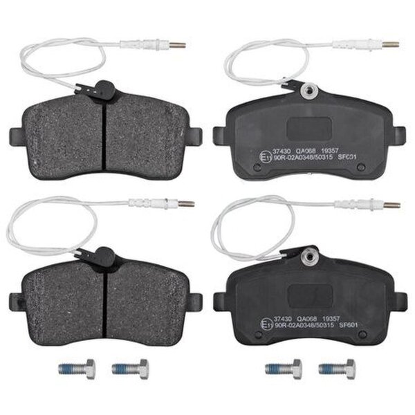 Brake pad set with wear sensor 19.7 mm A.B.S. for PEUGEOT 407 and others
