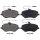Brake pad set with wear sensor 18.4 mm A.B.S. for PEUGEOT 407 and others
