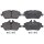 Brake pad set for wear warning indicator 17.7 mm A.B.S. for BMW 1 Series