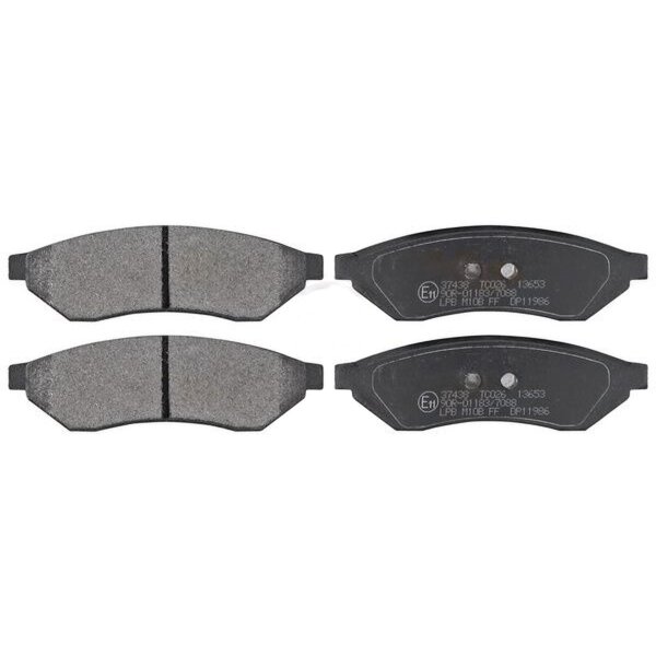 Brake pad set without wear sensor 14.7 mm A.B.S. for CHEVROLET EPICA and others