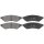 Brake pad set without wear sensor 14.7 mm A.B.S. for CHEVROLET EPICA and others