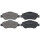 Brake pad set without wear sensor 17.8 mm A.B.S. for FIAT PANDA and others