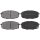 Brake pad set with wear warning 16.7 mm A.B.S. for KIA CEED and others