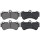 Brake pad set for wear warning indicator 16.7 mm A.B.S. for PORSCHE CAYENNE