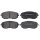 Brake pad set with wear warning 17.8 mm A.B.S. for SUBARU FORESTER and others