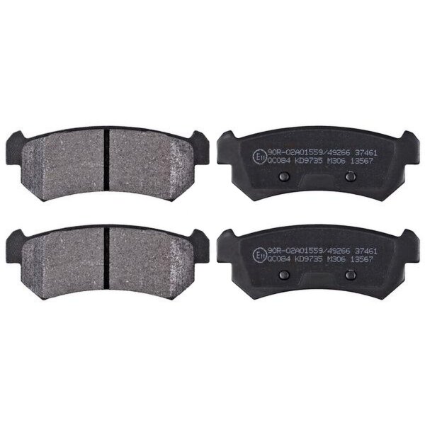 Brake pad set without wear sensor 14.6 mm A.B.S. for CHEVROLET LACETTI