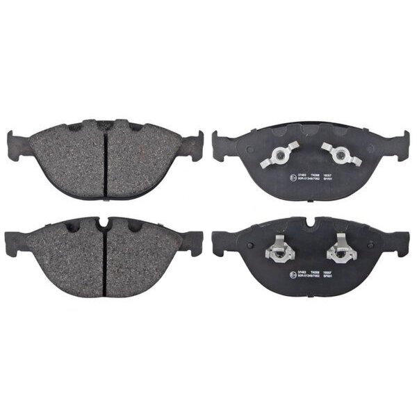 Brake pad set for wear warning indicator 20.4 mm A.B.S. for BMW 5 Series