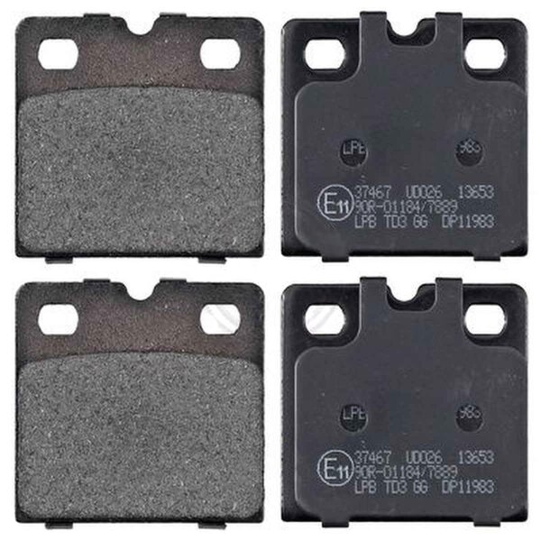 Brake pad set parking without wear sensor 9 mm A.B.S. for TESLA MODEL and others