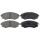 Brake pad set with wear warning 15.8 mm A.B.S. for SSANGYONG REXTON and others