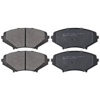 Brake pad set without integrated wear sensor 17.3 mm...