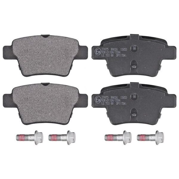 Brake pad set without wear sensor 17.6 mm A.B.S. for CITROËN C4 and others