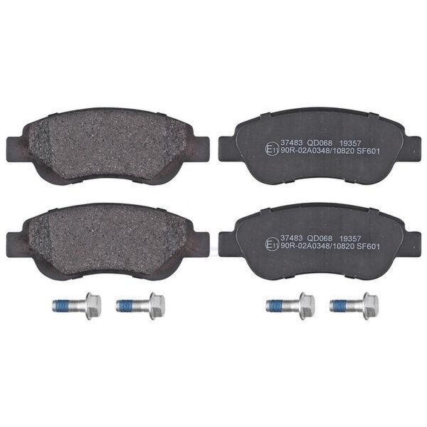 Brake pad set without wear sensor 17.5 mm A.B.S. for TOYOTA AYGO and others