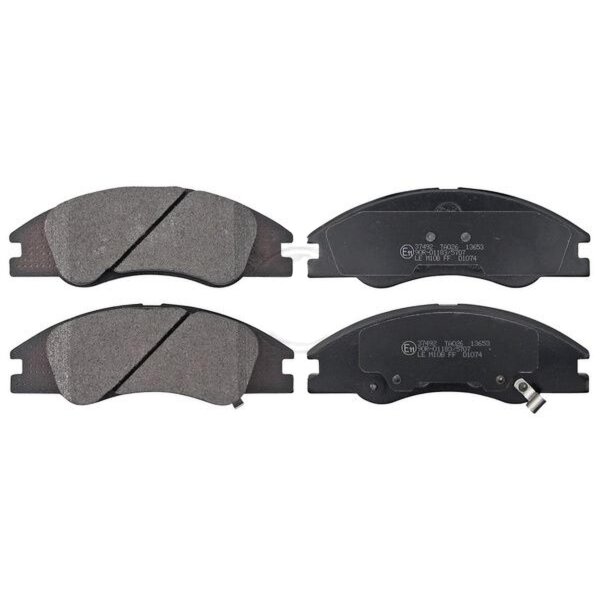 Brake pad set with wear warning 17 mm A.B.S. for KIA CERATO and others
