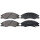 Brake pad set with wear warning 17 mm A.B.S. for KIA CERATO and others