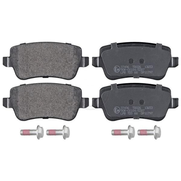 Brake pad set without wear sensor 16.8 mm A.B.S. for FIAT CROMA and others