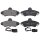 Brake pad set with wear sensor 15.6 mm A.B.S. for FORD MONDEO and others