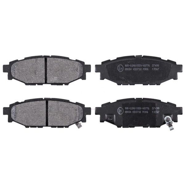 Brake pad set with wear warning 13.8 mm A.B.S. for SUBARU OUTBACK and others