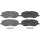 Brake pad set for wear warning 18.2 mm A.B.S. for LAND ROVER and others
