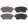 Brake pad set with acoustic wear warning 15.4 mm A.B.S. for SUZUKI GRAND