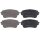 Bremsbelagsatz, Scheibenbremse 15,4 mm AKEBONO A.B.S. für SUZUKI Grand Vitara I