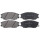 Brake pad set with wear warning 17.2 mm A.B.S. for SSANGYONG RODIUS and others