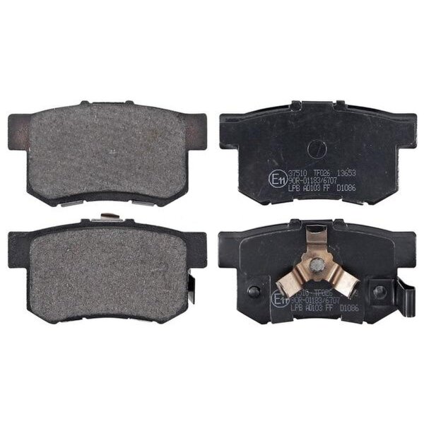 Brake pad set with wear warning 15 mm A.B.S. for HONDA FR-V and others