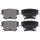 Brake pad set with wear warning 17.8 mm A.B.S. for CHRYSLER 300C and others