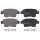 Brake pad set without wear sensor 17 mm A.B.S. for FIAT GRANDE and others