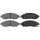 Brake pad set with wear warning 17 mm A.B.S. for NISSAN NAVARA and others