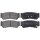 Brake pad set with wear warning 15.6 mm A.B.S. for HYUNDAI SANTA and others