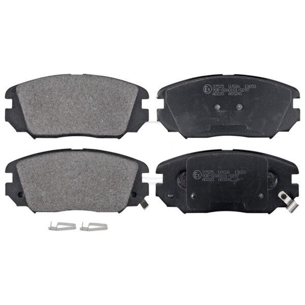 Brake pad set with wear warning 17 mm A.B.S. for HYUNDAI SONATA and others