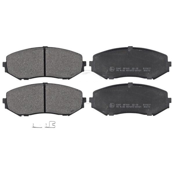 Brake pad set with wear warning 16.3 mm A.B.S. for SUZUKI GRAND and others