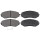 Brake pad set with wear warning 16.3 mm A.B.S. for SUZUKI GRAND and others