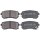 Brake pad set with wear warning 15.1 mm A.B.S. for HYUNDAI ix35 and others
