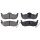 Brake pad set without wear sensor 18 mm A.B.S. for e.g. JEEP GRAND